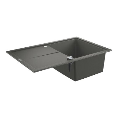 Grohe K400 akmens masės plautuvė 78x50 cm, juoda 31639AP0 arba pilka 31639AT0 Grohe K400 akmens masės plautuvė 78x50 cm, juoda 31639AP0 arba pilka 31639AT0