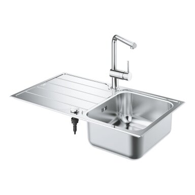 Grohe K500 plautuvė 86x50 cm su Grohe Minta maišytuvu, 31573SD1 Grohe K500 plautuvė 86x50 cm su Grohe Minta maišytuvu, 31573SD1