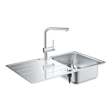 Grohe K500 plautuvė 86x50 cm su Grohe Minta maišytuvu, 31573SD1 Grohe K500 plautuvė 86x50 cm su Grohe Minta maišytuvu, 31573SD1