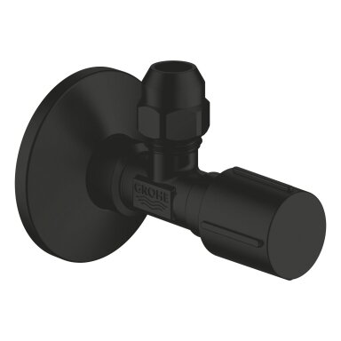 GROHE kampinis ventilis 1/2" x 3/8", juodas matinis 220732430