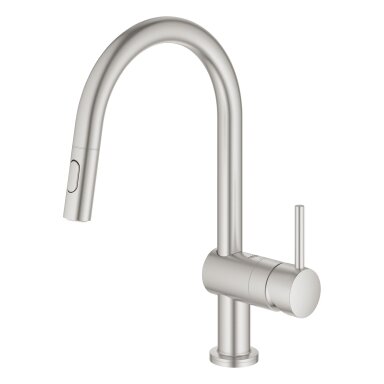 GROHE Minta Touch prisilietimu valdomas plautuvės maišytuvas su ištraukiamu dušeliu, nerūdijančio plieno spalvos 31358DC2 GROHE Minta Touch prisilietimu valdomas plautuvės maišytuvas su ištraukiamu dušeliu, nerūdijančio plieno spalvos 31358DC2