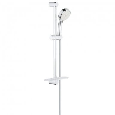 Grohe New Tempesta Cosmo 100 dušo stovas, 3-jų padėčių dušo galvutė, chromo spalvos Grohe New Tempesta Cosmo 100 dušo stovas, 3-jų padėčių dušo galvutė, chromo spalvos