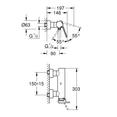 Grohe Plus vonios maišytuvas, įvairių spalvų Grohe Plus vonios maišytuvas, įvairių spalvų