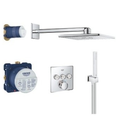 Grohe SmartControl Cube 310 potinkinis termostatinis komplektas, 3 padėčių, 158x158 mm, chromas Grohe SmartControl Cube 310 potinkinis termostatinis komplektas, 3 padėčių, 158x158 mm, chromas
