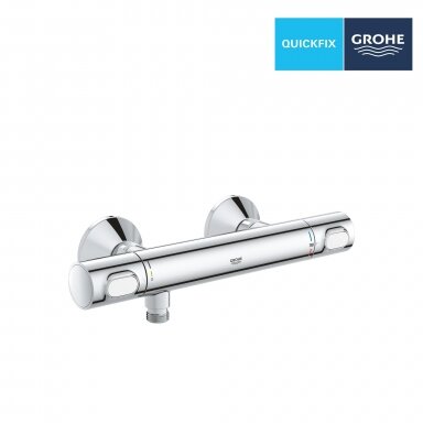 GROHE Precision Flow termostatinis dušo maišytuvas, vandenį taupantis, chromas, 34840000 GROHE Precision Flow termostatinis dušo maišytuvas, vandenį taupantis, chromas, 34840000