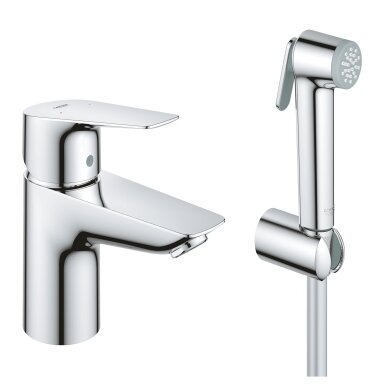 GROHE QuickFix Start Edge maišytuvas su bidė dušeliu, S dydžio, chromas 23773001