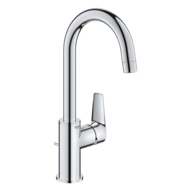 GROHE QuickFix Start Edge praustuvo maišytuvas su pop-up dugno vožtuvu, vandenį taupantis, chromas 24201001
