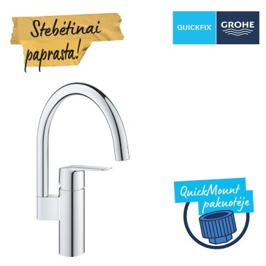 GROHE QuickFix Start plautuvės maišytuvas, chromas 30469000 GROHE QuickFix Start plautuvės maišytuvas, chromas 30469000