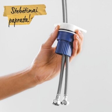 GROHE QuickFix Start plautuvės maišytuvas su ištraukiamu dušeliu, chromas 30531001 GROHE QuickFix Start plautuvės maišytuvas su ištraukiamu dušeliu, chromas 30531001