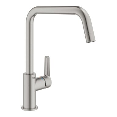 GROHE QuickFix Start plautuvės maišytuvas, U snapas, nerūdijantis plienas 30470DC0 GROHE QuickFix Start plautuvės maišytuvas, U snapas, nerūdijantis plienas 30470DC0