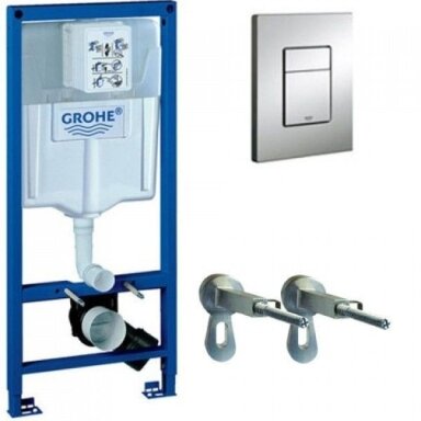 Grohe Rapid SL potinkinis rėmo komplektas su chromuotu mygtuku Grohe Rapid SL potinkinis rėmo komplektas su chromuotu mygtuku
