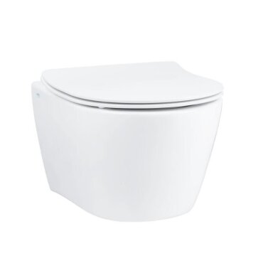 Grohe Solido potinkinis rėmas su Serel pakabinamu klozetu ir Arena, chromo spalvos mygtuku, 101046SH0H
