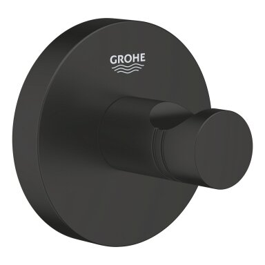 GROHE Start QuickFix kabliukas, juodas matinis 411732430 GROHE Start QuickFix kabliukas, juodas matinis 411732430