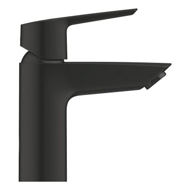 GROHE Start QuickFix maišytuvas praustuvui su "push-open" dugno vožtuvu, S-dydis, juodas matinis 235512432