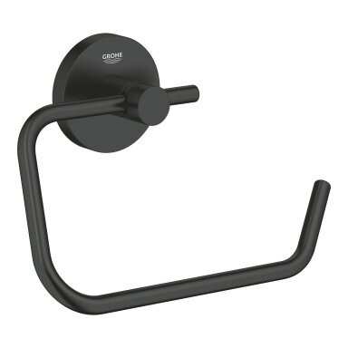 GROHE Start QuickFix WC popieriaus laikiklis, juodas matinis 412002430 GROHE Start QuickFix WC popieriaus laikiklis, juodas matinis 412002430