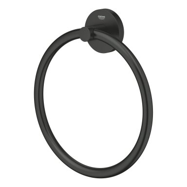 GROHE Start QuickFix žiedas rankšluosčiui, juodas matinis 411742430 GROHE Start QuickFix žiedas rankšluosčiui, juodas matinis 411742430
