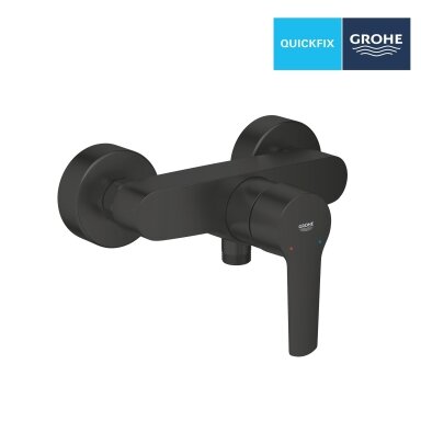 GROHE Start sieninis dušo maišytuvas, juodas matinis 322792432 GROHE Start sieninis dušo maišytuvas, juodas matinis 322792432