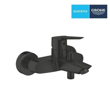 GROHE Start sieninis vonios maišytuvas su diverteriu, juodas matinis 322782432 GROHE Start sieninis vonios maišytuvas su diverteriu, juodas matinis 322782432