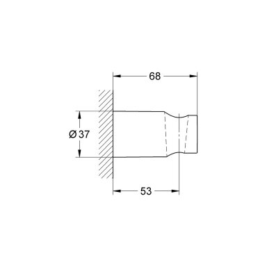 Grohe Tempesta Cosmopolitan dušo galvutės laikiklis, chromas 27594000