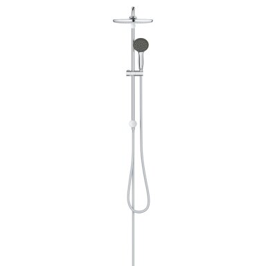 GROHE Vitalio Start 250 Flex dušo sistema su 2-jų srovių 250mm lietaus galva ir 100mm dušeliu, chromas 26680001