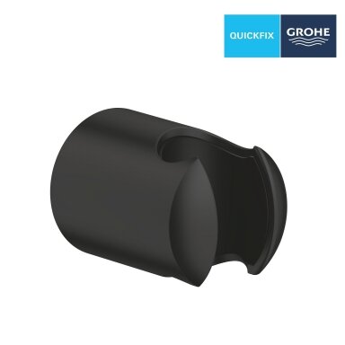 GROHE Vitalio Universal QuickFix sieninis laikiklis rankiniam dušui, nereguliuojamas, juodas matinis 279582430 GROHE Vitalio Universal QuickFix sieninis laikiklis rankiniam dušui, nereguliuojamas, juodas matinis 279582430