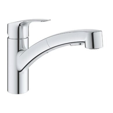 Grohe Eurosmart virtuvinis maišytuvas ištraukiamu snapu, chromo arba nerūdijančio plieno spalva Grohe Eurosmart virtuvinis maišytuvas ištraukiamu snapu, chromo arba nerūdijančio plieno spalva