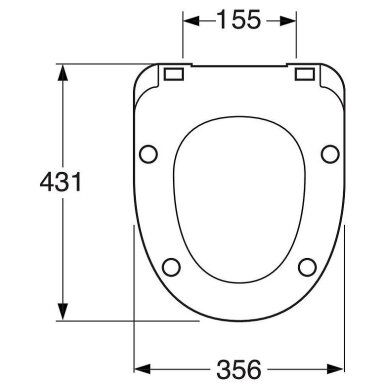 Gustavsberg Nordic klozeto dangtis, lėtai nusileidžiantis, baltas, 8M56S101