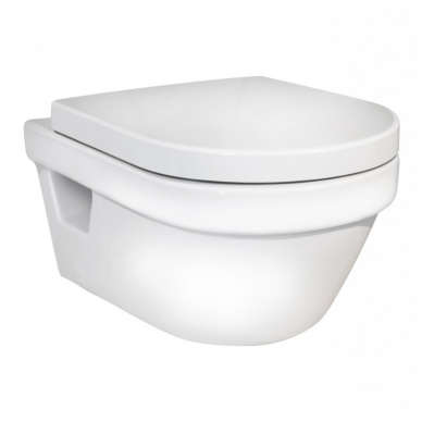 Gustavsberg Hygienic Flush pakabinamas klozetas su lėtai nusileidžiančiu dangčiu 2