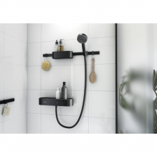 Hansgrohe WallStoris dušo rinkinys su rankiniu dušu 105 3jet Activation EcoSmart, termostatu ir daiktų laikymo komplektu, įvairių spalvų