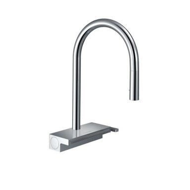 Hansgrohe Aquno Select M81 ištraukiamas virtuvinis maišytuvas su dušo funkcija, įvairių spalvų