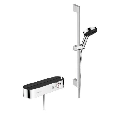 Hansgrohe Pulsify Select S 105 3jet Relaxation dušo termostatas su komplektu, chromas Hansgrohe Pulsify Select S 105 3jet Relaxation dušo termostatas su komplektu, chromas