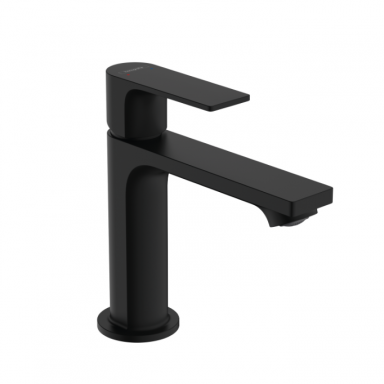 Hansgrohe Rebris E 110 praustuvo maišytuvas su pop-up dugno vožtuvu, juodas matinis 72557670 Hansgrohe Rebris E 110 praustuvo maišytuvas su pop-up dugno vožtuvu, juodas matinis 72557670