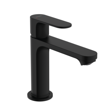 Hansgrohe Rebris S 110 praustuvo maišytuvas su pop-up dugno vožtuvu, juodas matinis 72517670 Hansgrohe Rebris S 110 praustuvo maišytuvas su pop-up dugno vožtuvu, juodas matinis 72517670