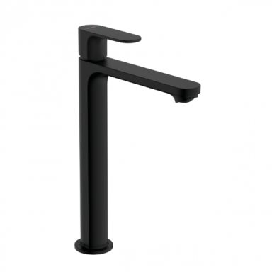 Hansgrohe Rebris S 240 CoolStart aukštas praustuvo maišytuvas su pop-up dugno vožtuvu, juodas matinis 72580670 Hansgrohe Rebris S 240 CoolStart aukštas praustuvo maišytuvas su pop-up dugno vožtuvu, juodas matinis 72580670