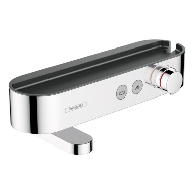 Hansgrohe ShowerTablet Select 400 vonios/dušo termostatinis maišytuvas, chromo/baltos/juodos spalvos Hansgrohe ShowerTablet Select 400 vonios/dušo termostatinis maišytuvas, chromo/baltos/juodos spalvos