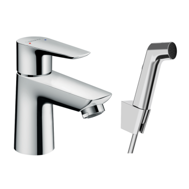 Hansgrohe Talis E praustuvo maišytuvas su dušiuku, chromas Hansgrohe Talis E praustuvo maišytuvas su dušiuku, chromas
