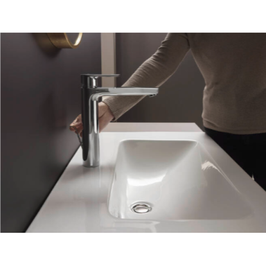 Hansgrohe Vernis Blend 190 aukštas praustuvo maišytuvas su dugno vožtuvu, įvairių spalvų