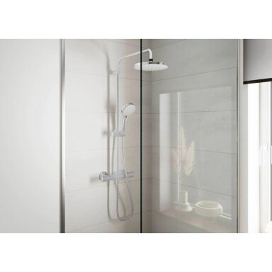 Hansgrohe Vernis Blend 200 1jet Green dušo sistema, Ecosmart 5,7 l/min, chromas 26318000 Hansgrohe Vernis Blend 200 1jet Green dušo sistema, Ecosmart 5,7 l/min, chromas 26318000