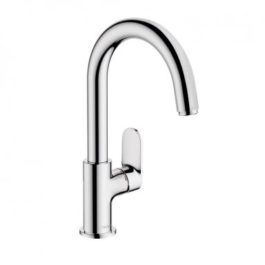 Hansgrohe Vernis Blend aukštas praustuvo maišytuvas sukiojamu snapu, chromas 71554000