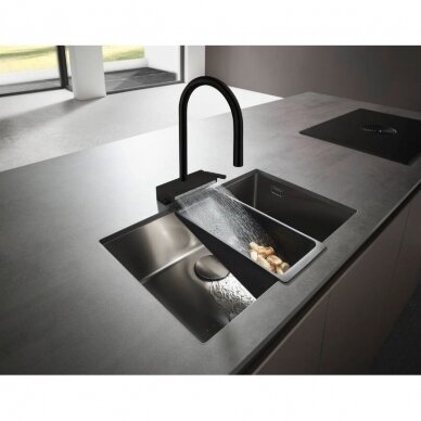 Hansgrohe Aquno Select M81 ištraukiamas virtuvinis maišytuvas su dušo funkcija, įvairių spalvų 3