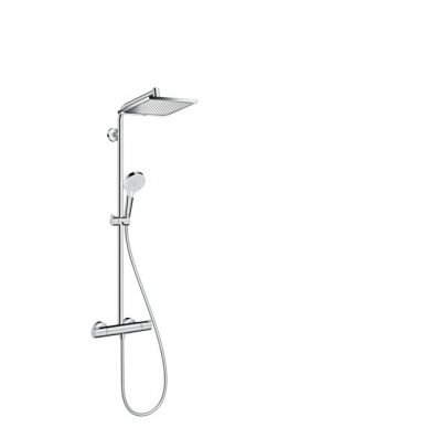 Hansgrohe Crometta E 240 termostatinė dušo sistema, chromas 27271000 Hansgrohe Crometta E 240 termostatinė dušo sistema, chromas 27271000