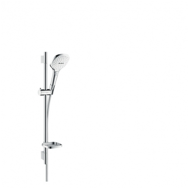 Hansgrohe Raindance Select E 120 dušo komplektas, balta/chromo spalva