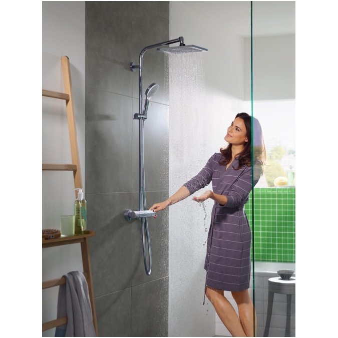 Hansgrohe Crometta E 240 termostatinė dušo sistema, chromas 27271000 1