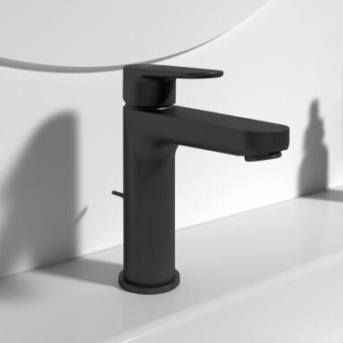 Ideal Standard CERAFINE O paaukštintas praustuvo maišytuvas su dugno vožtuvu, juodas matinis BC699XG Ideal Standard CERAFINE O paaukštintas praustuvo maišytuvas su dugno vožtuvu, juodas matinis BC699XG