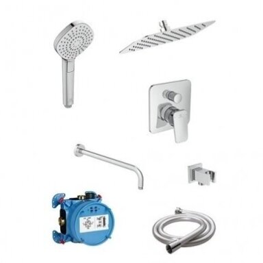 Ideal Standard Ceraplan potinkinė dušo sistema, chromas BD195AA Ideal Standard Ceraplan potinkinė dušo sistema, chromas BD195AA