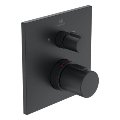 Ideal Standard Ceratherm C100 potinkinis termostatinis dušo/vonios maišytuvas, juodas matinis A7522XG Ideal Standard Ceratherm C100 potinkinis termostatinis dušo/vonios maišytuvas, juodas matinis A7522XG