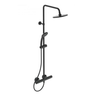 Ideal Standard Idealrain termostatinė dušo sistema, juoda matinė, A7545XG Ideal Standard Idealrain termostatinė dušo sistema, juoda matinė, A7545XG