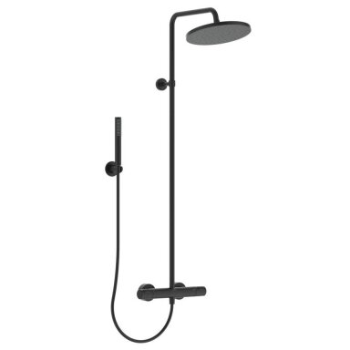 Ideal Standard Idealrain termostatinė dušo sistema, juoda matinė, BC748XG Ideal Standard Idealrain termostatinė dušo sistema, juoda matinė, BC748XG