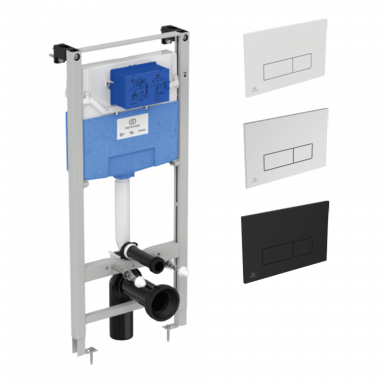 Ideal Standard Potinkinis WC rėmas Prosys 120 M su tvirtinimo elementais ir Oleas M2 klavišu Ideal Standard Potinkinis WC rėmas Prosys 120 M su tvirtinimo elementais ir Oleas M2 klavišu