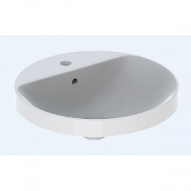 Geberit VariForm įleidžiamas apvalus praustuvas, 48 cm, baltas Geberit VariForm įleidžiamas apvalus praustuvas, 48 cm, baltas